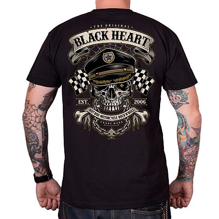 BLACK HEART Old School Racer čierna - XL